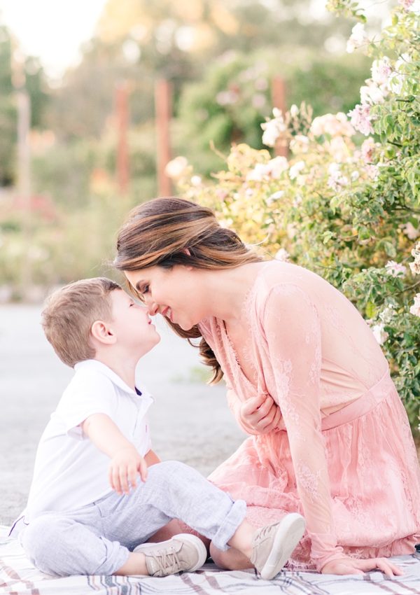 Jordanna and Holden – Mommy and me Session | San Jose Heritage Rose Garden