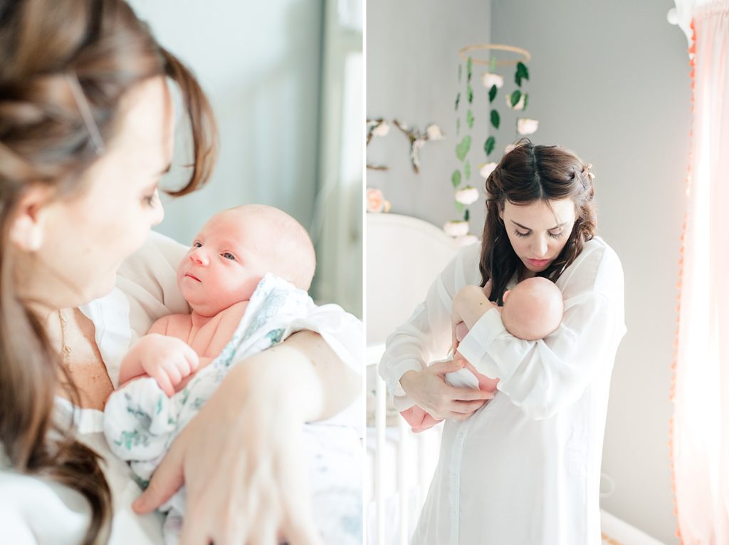 Bay Area Mommy and Me Lifestyle Newborn Session