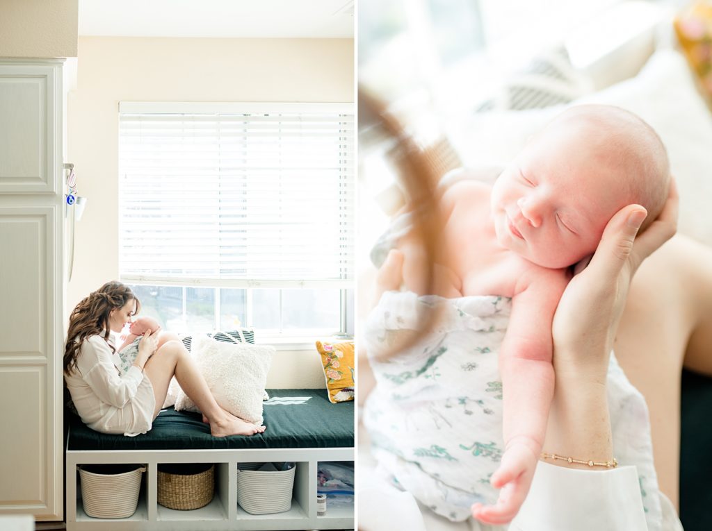 Bay Area Mommy and Me Lifestyle Newborn Session