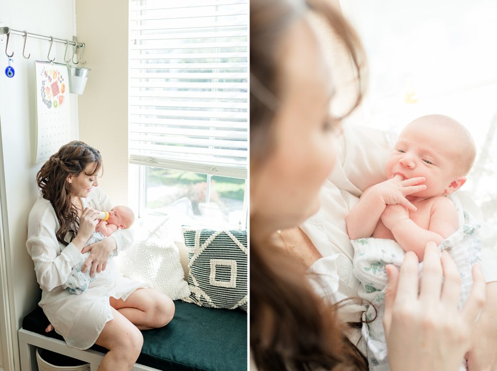 Bay Area Mommy and Me Lifestyle Newborn Session