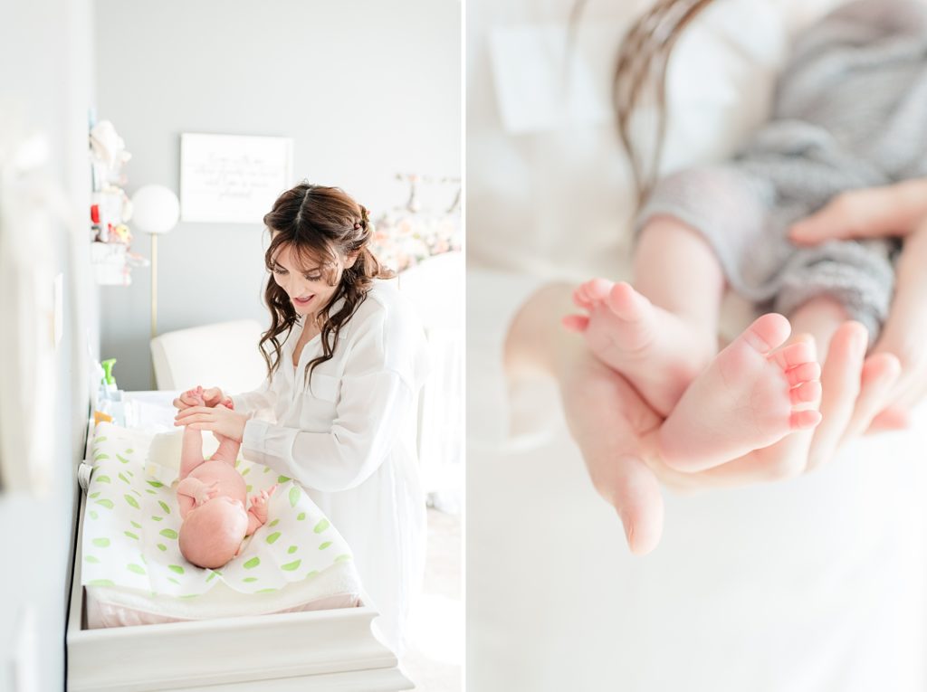 Bay Area Mommy and Me Lifestyle Newborn Session