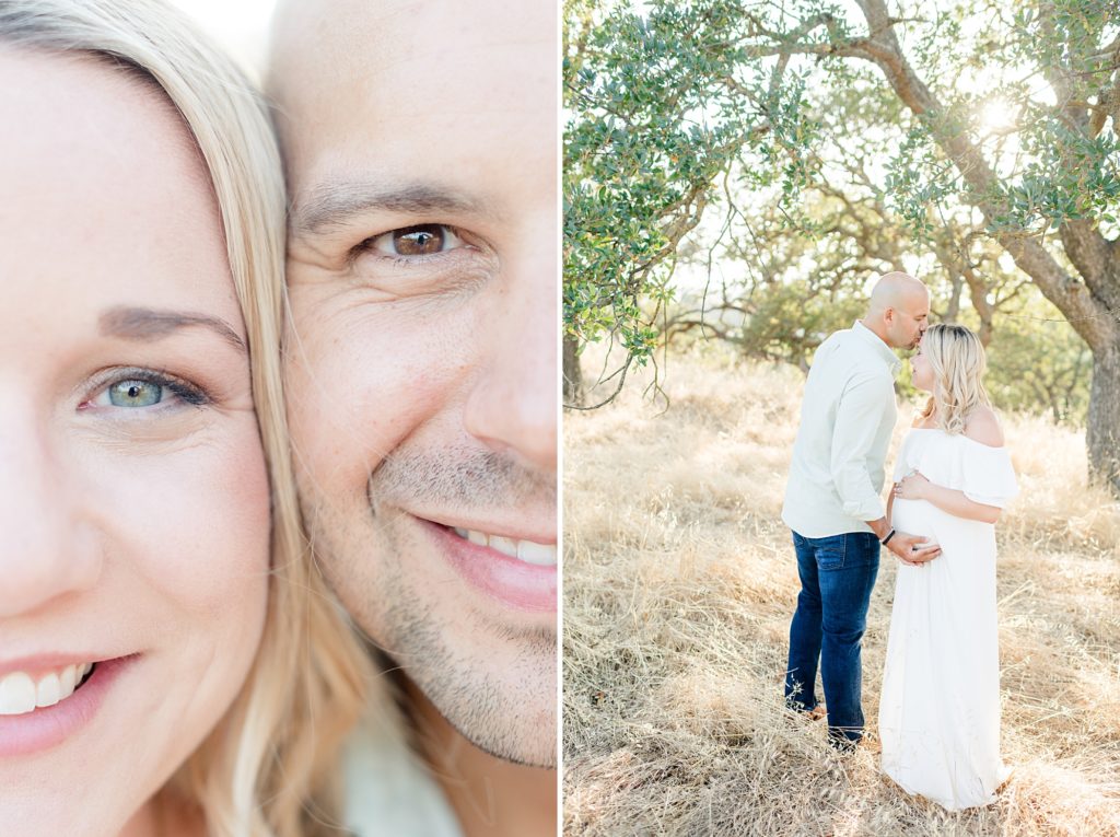 San Jose Summer Maternity session in White Dress