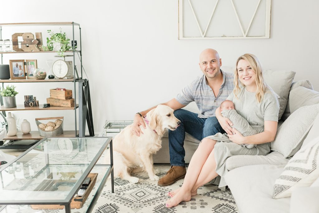 Los Gatos Light and Airy Newborn Photographer in Gender Neutral Nursery