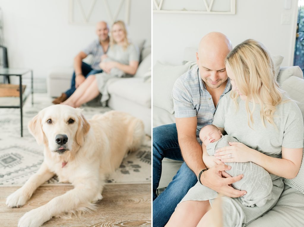 Los Gatos Light and Airy Newborn Photographer in Gender Neutral Nursery