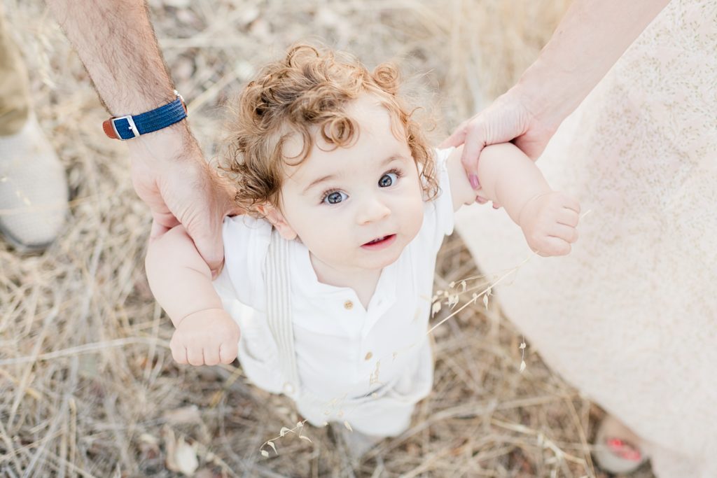 San Jose Outdoor family photoshoot with a baby