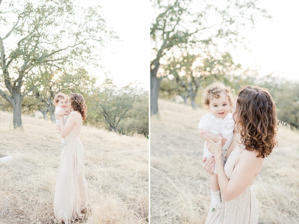 San Jose Outdoor family photoshoot with a baby