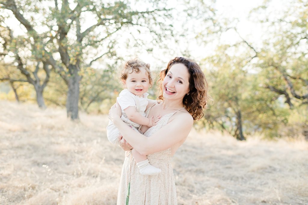 San Jose Outdoor family photoshoot with a baby