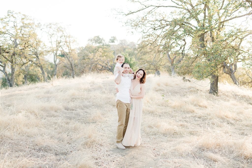 San Jose Outdoor family photoshoot with a baby