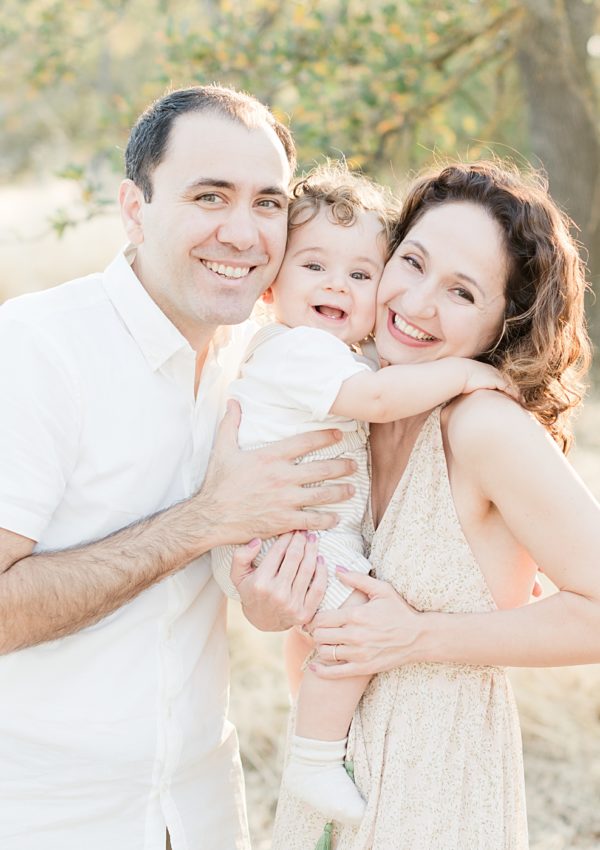 San Jose Outdoor family photoshoot with a baby