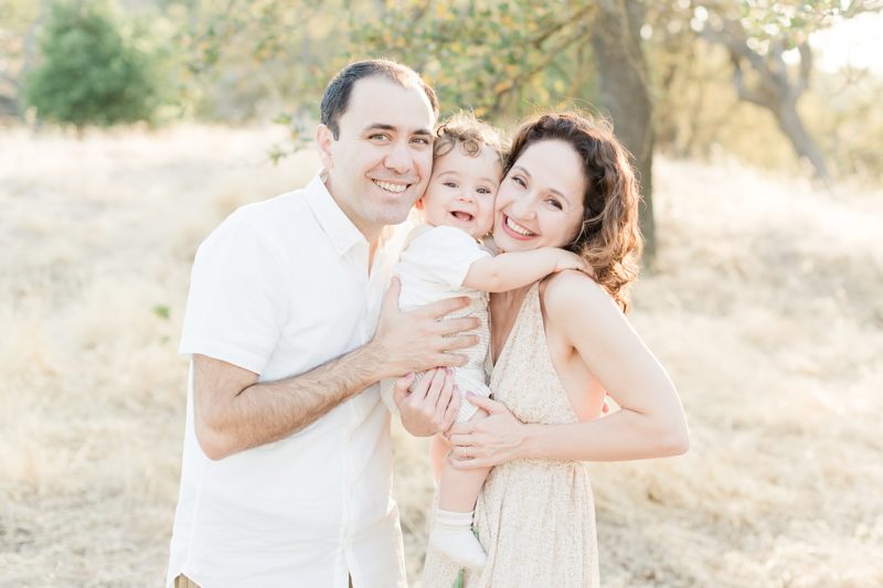 San Jose Outdoor family photoshoot with a baby