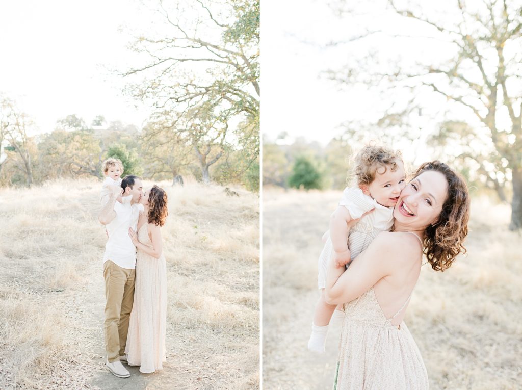 San Jose Outdoor family photoshoot with a baby