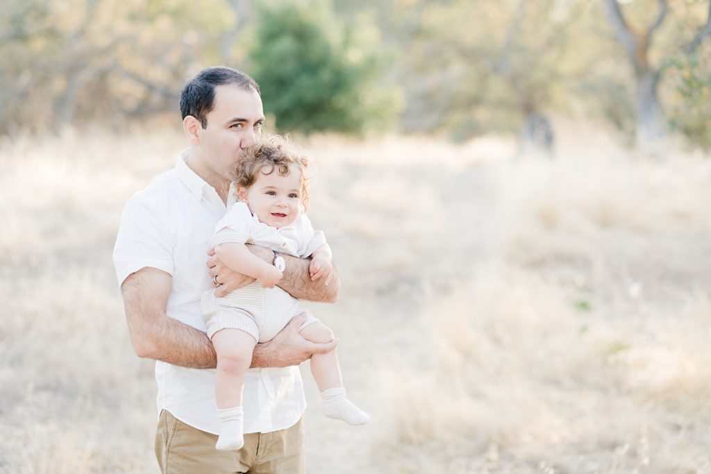 San Jose Outdoor family photoshoot with a baby