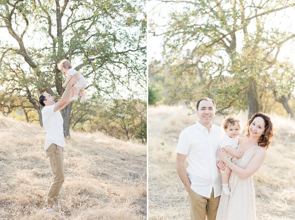 San Jose Outdoor family photoshoot with a baby