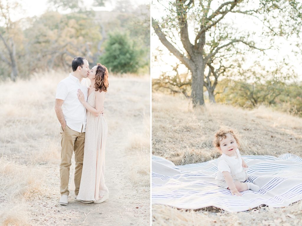 San Jose Outdoor family photoshoot with a baby