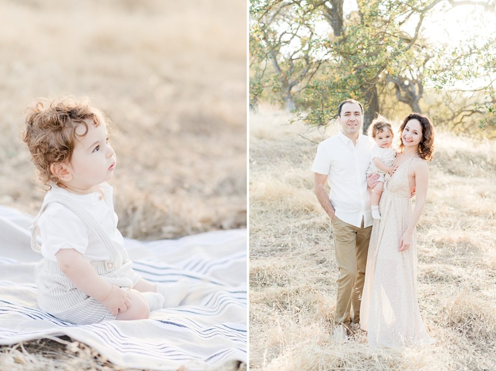 San Jose Outdoor family photoshoot with a baby