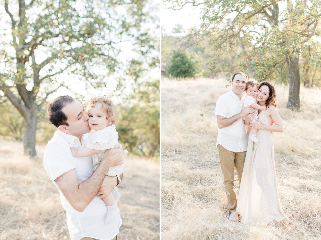 San Jose Outdoor family photoshoot with a baby