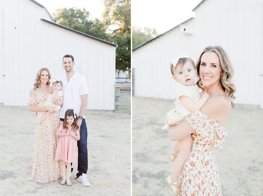 San Jose White Barn Light and Airy Family Session