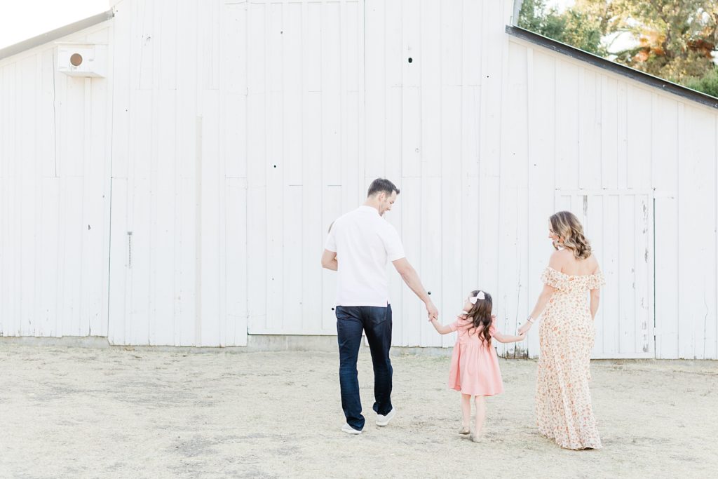 San Jose White Barn Light and Airy Family Session