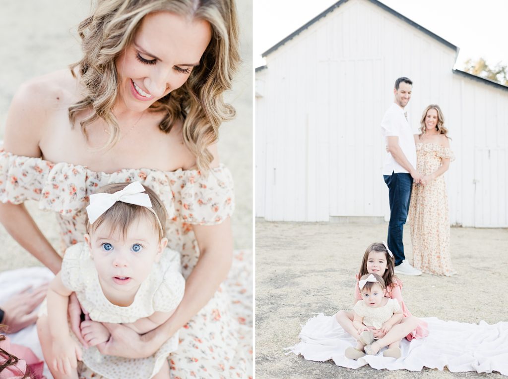 San Jose White Barn Light and Airy Family Session