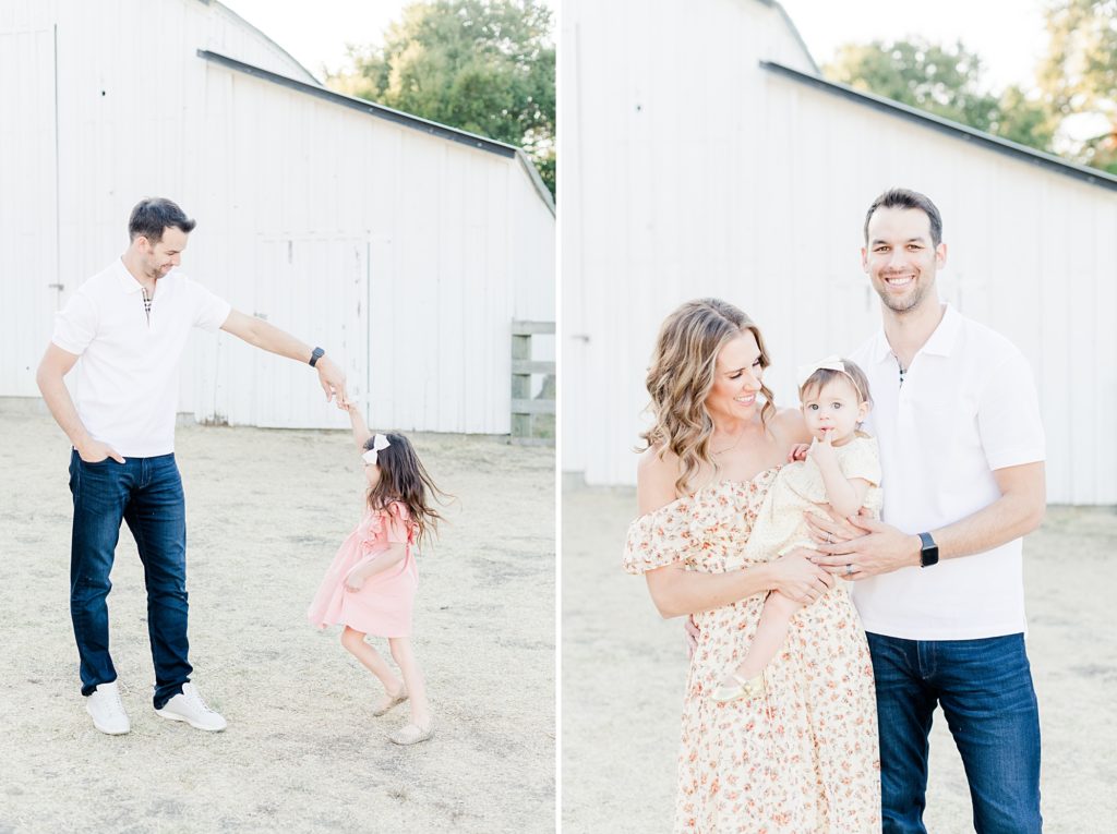 San Jose White Barn Light and Airy Fall Family Photos