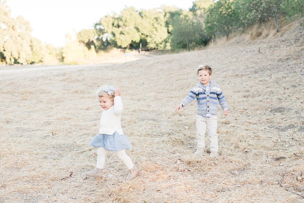 San Jose Fall family session white barn