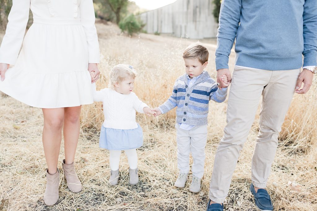 San Jose Fall family session white barn