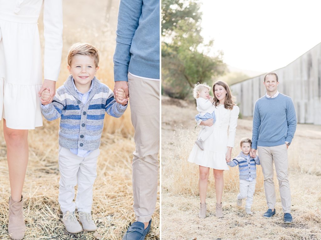 San Jose Fall family session white barn