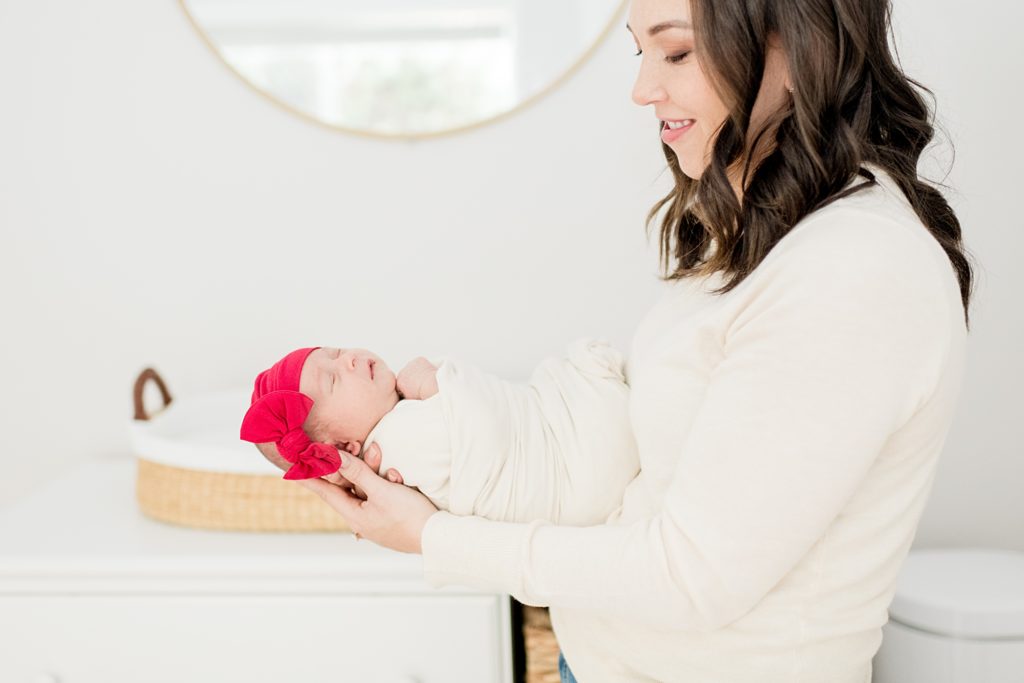 Christmas newborn photography