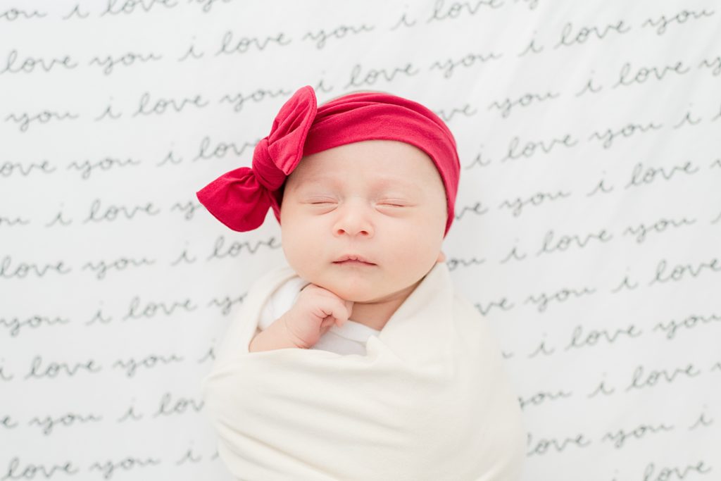 Christmas newborn photography