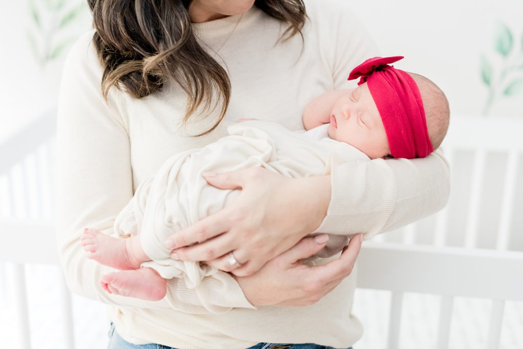 Christmas newborn photography