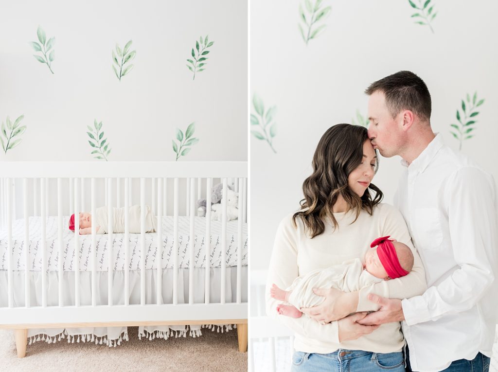 Christmas newborn photography