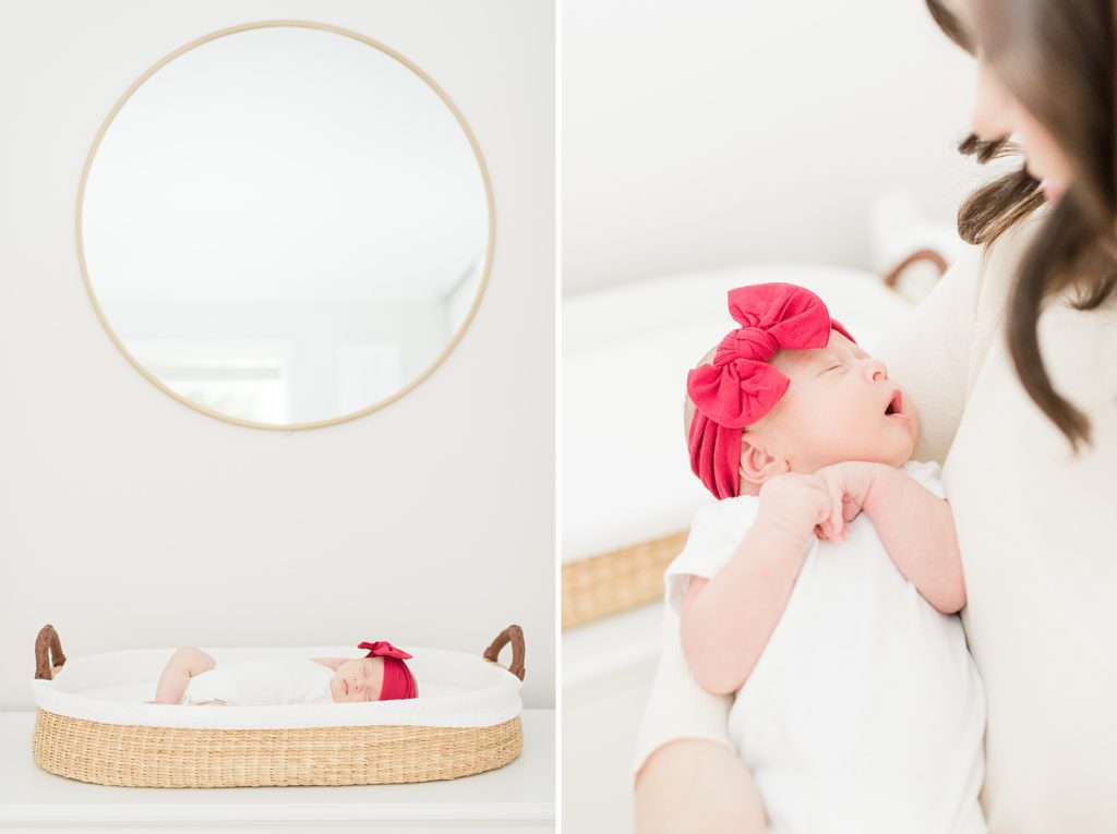 Christmas newborn photography