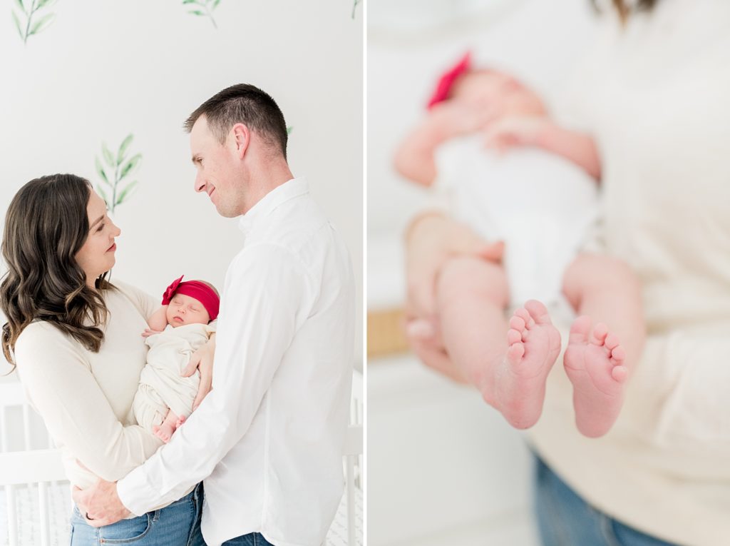 Christmas newborn photography