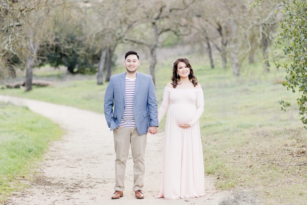 Bay Area Maternity Photography Pink Lace Dress
