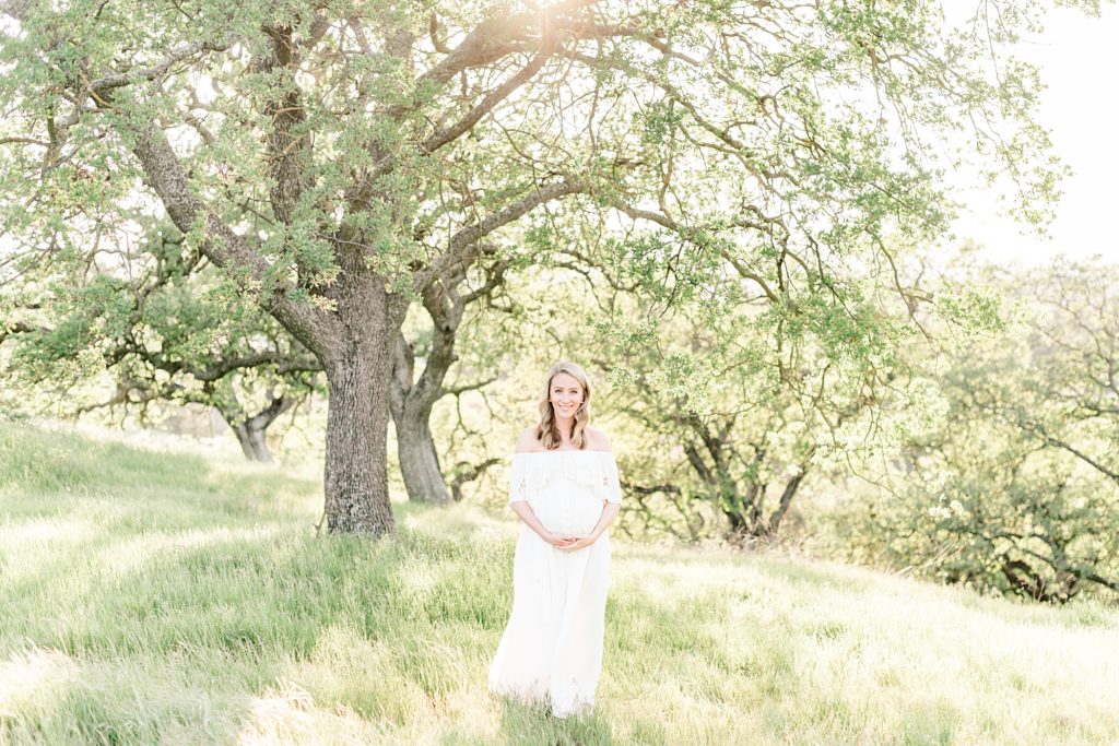 Almaden Spring maternity photoshoot