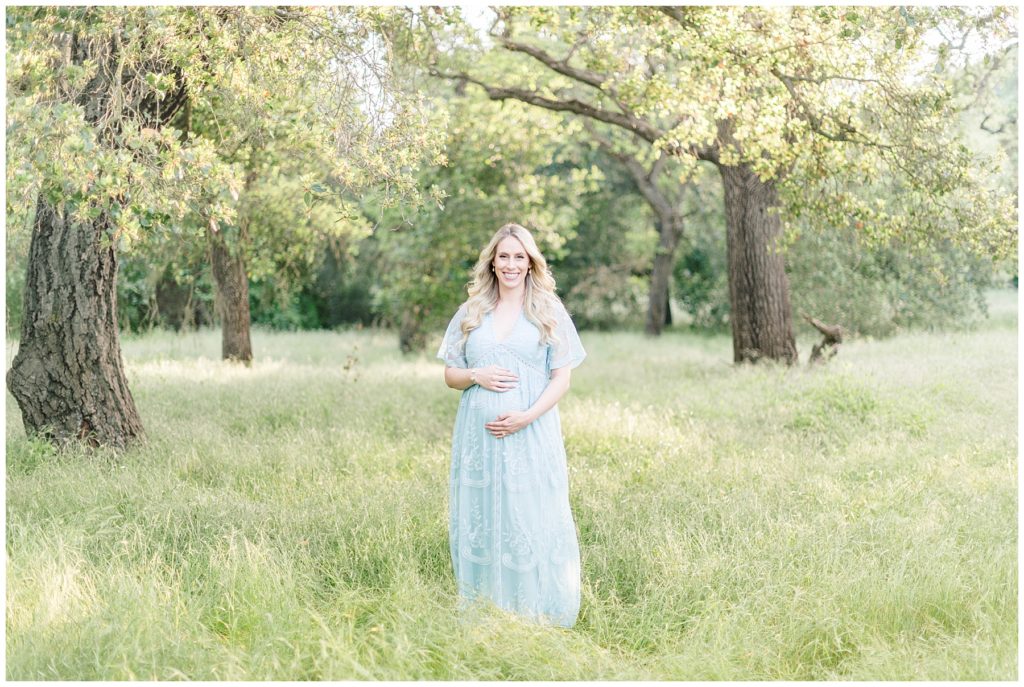 blue lace maternity dress