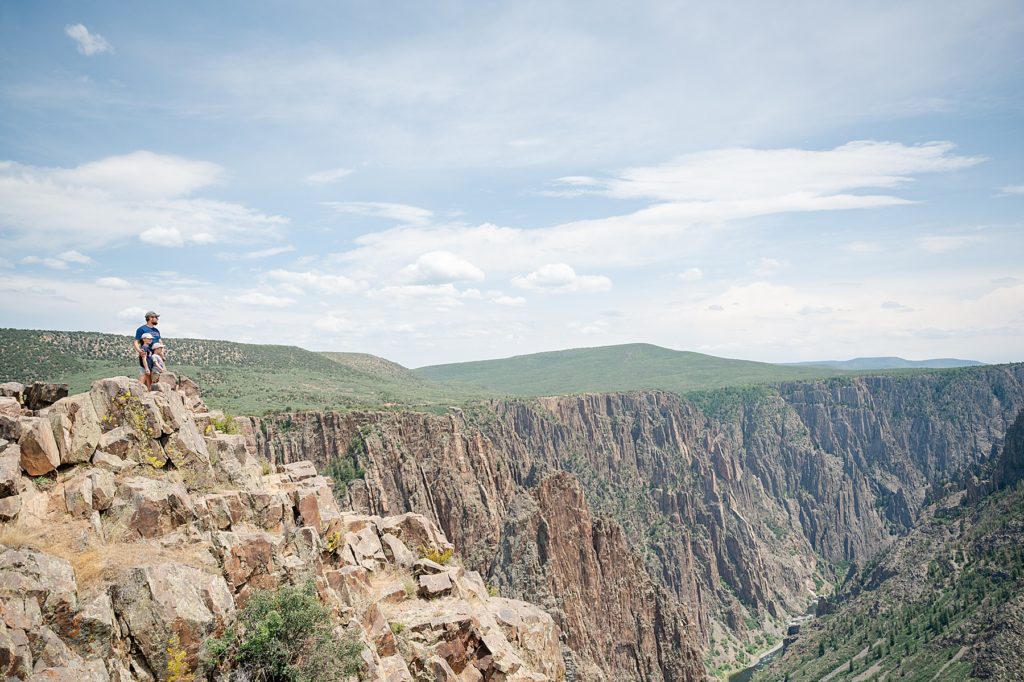 Black Canyon of the Gunninson National Park. Family Trip to Colorado