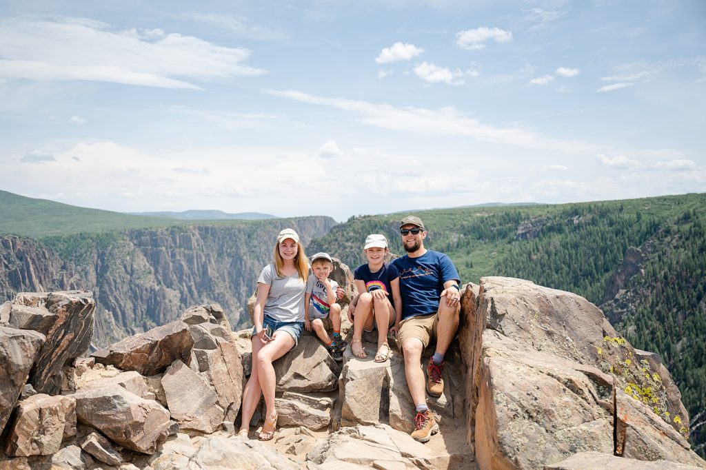 Black Canyon of the Gunninson National Park. Family Trip to Colorado