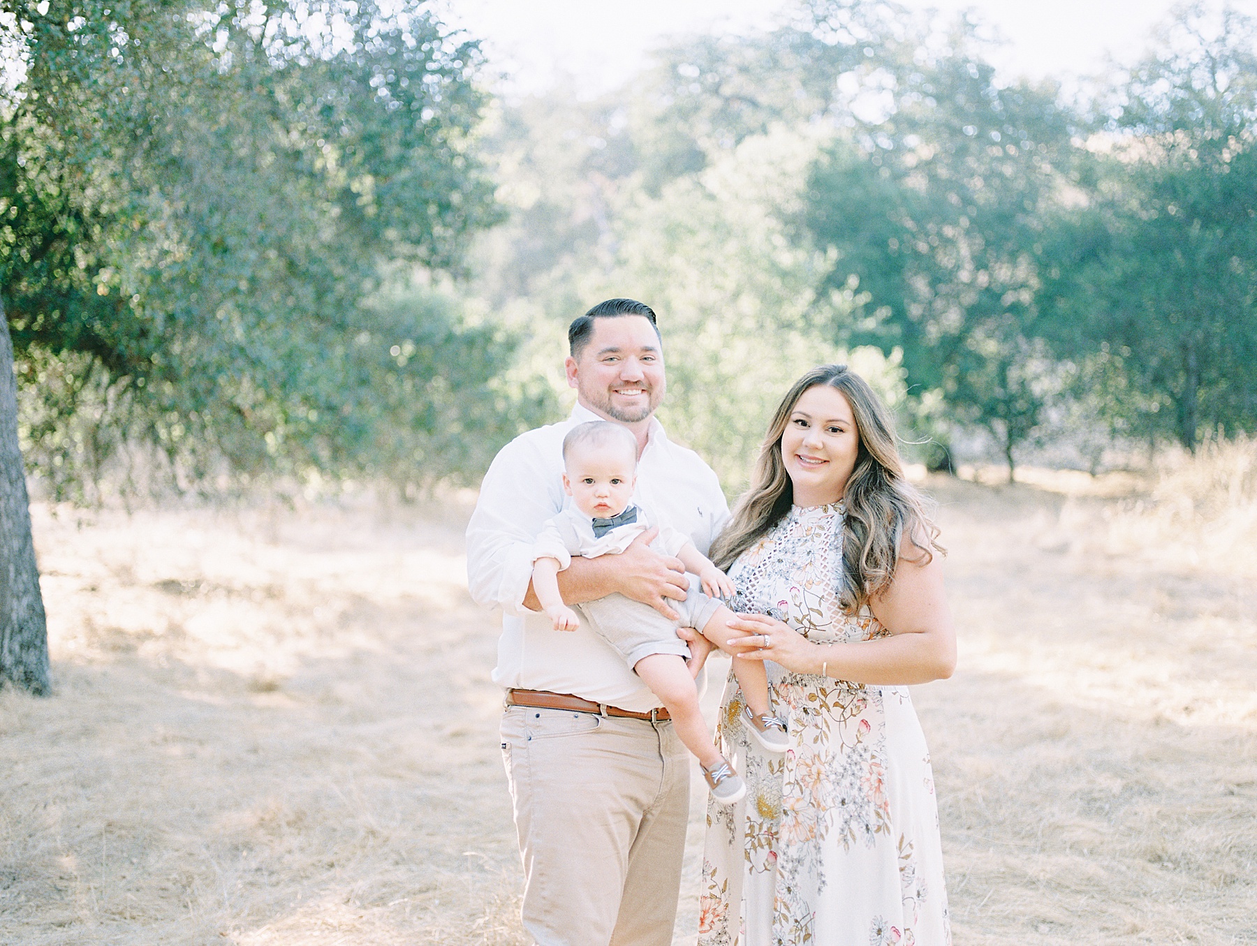 family photoshoot on film