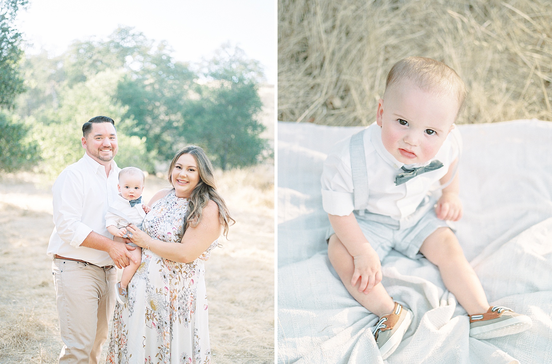 family photoshoot on film