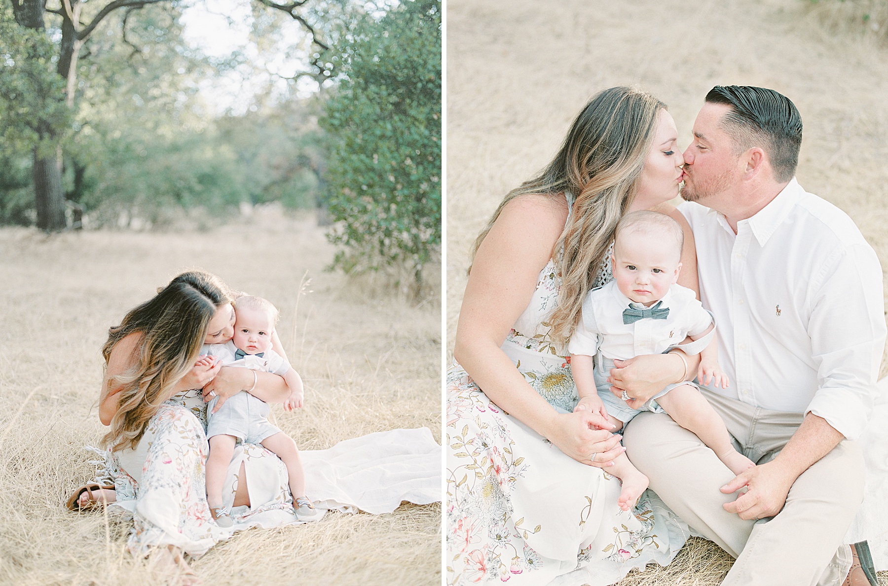 family photoshoot on film