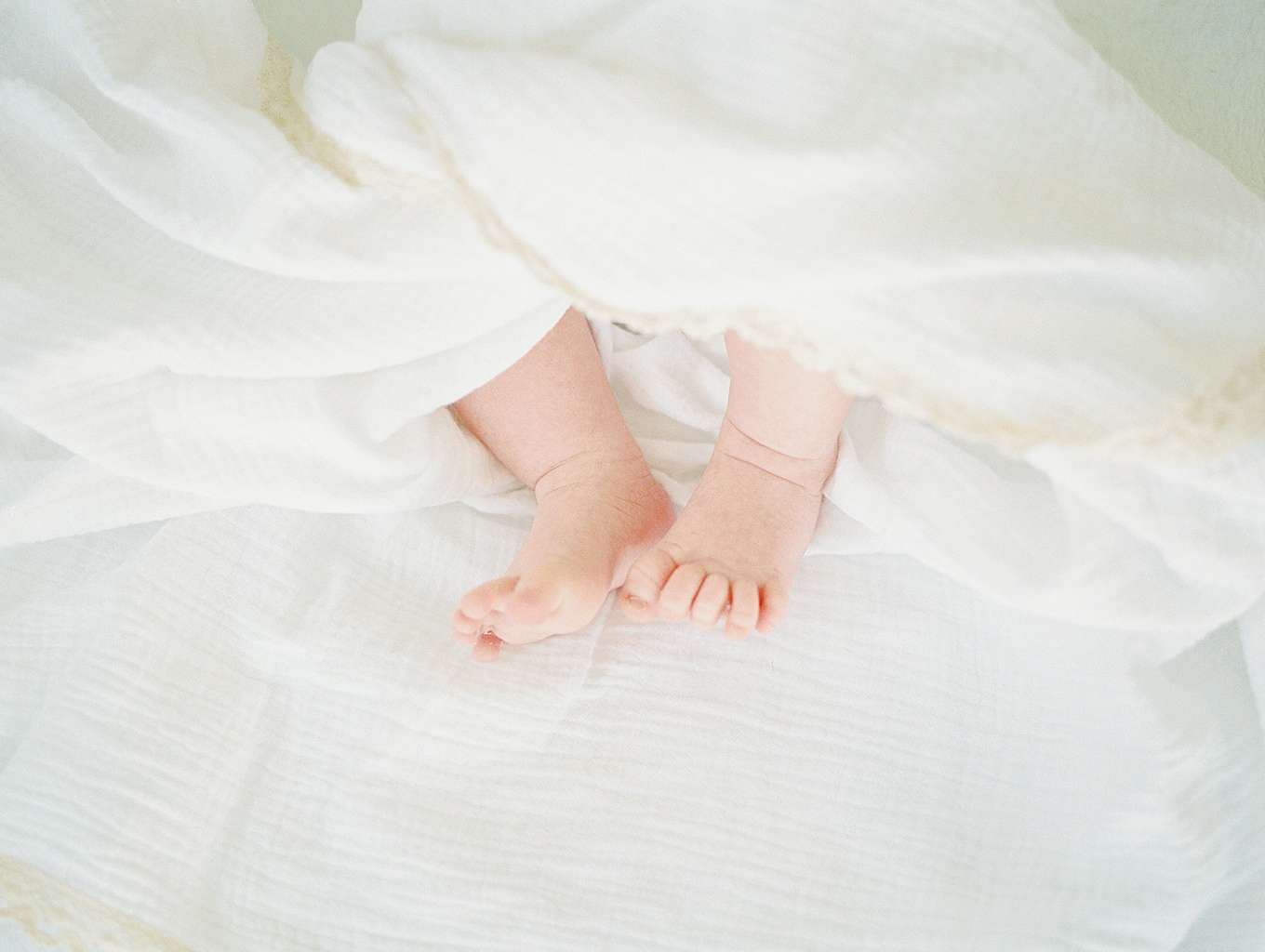 newborn session on film