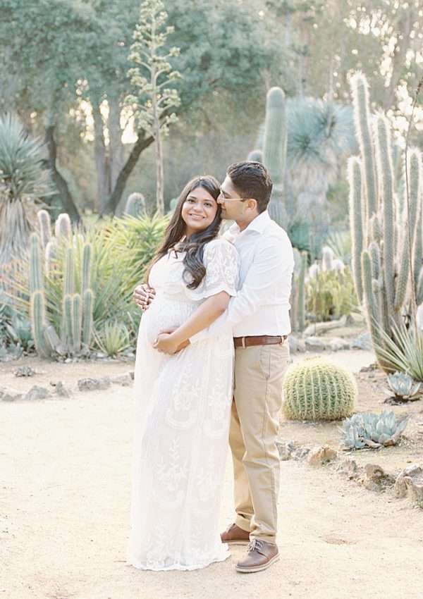 Dreamy Maternity Photoshoot | Arizona Cactus Garden, Palo Alto