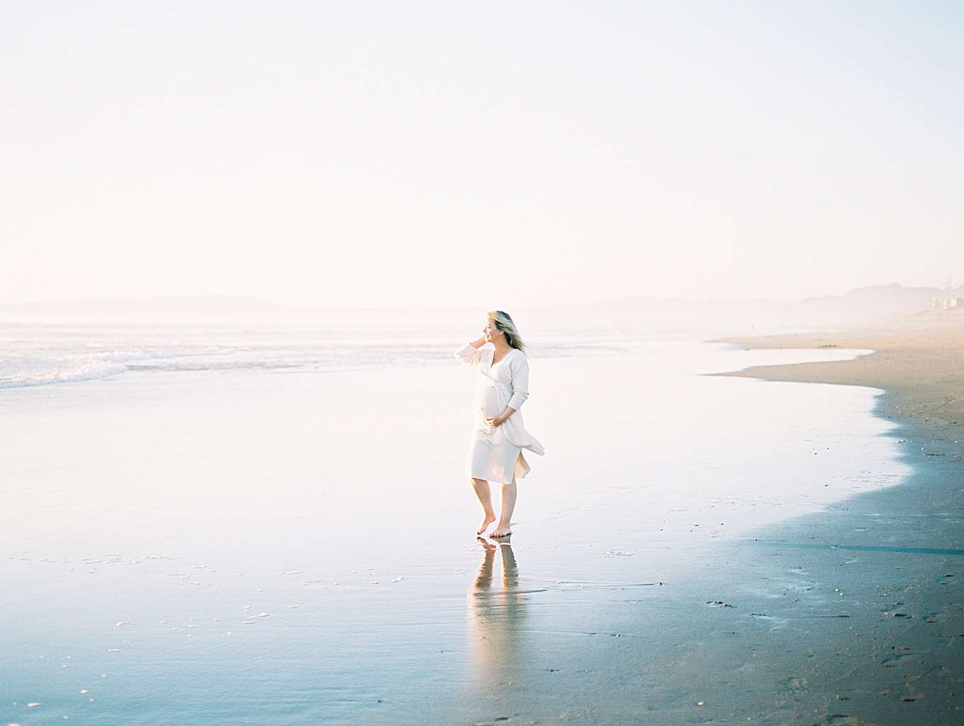 Sunset Beach Maternity Photoshoot