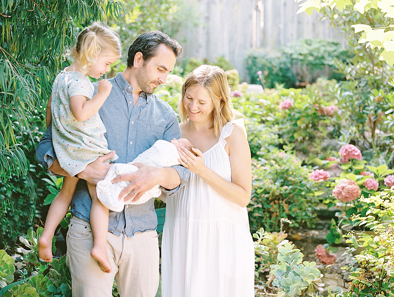 Bay Area Garden Newborn Session