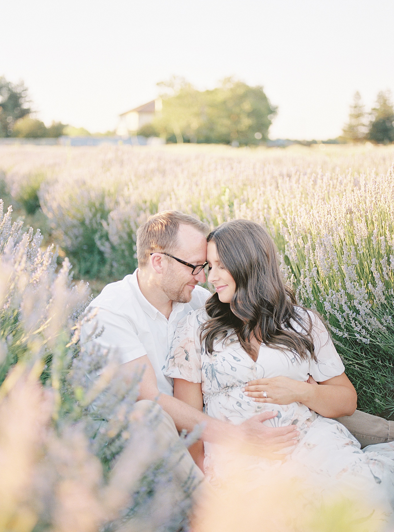 Bay Area Lavender Field Maternity Photography