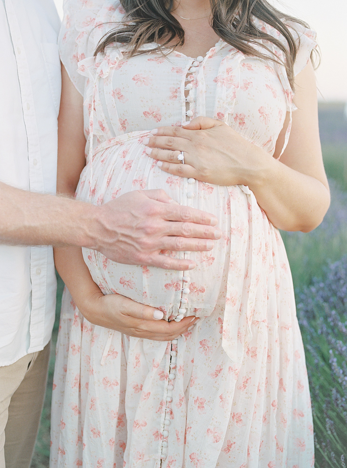 Bay Area Lavender Field Maternity Photography