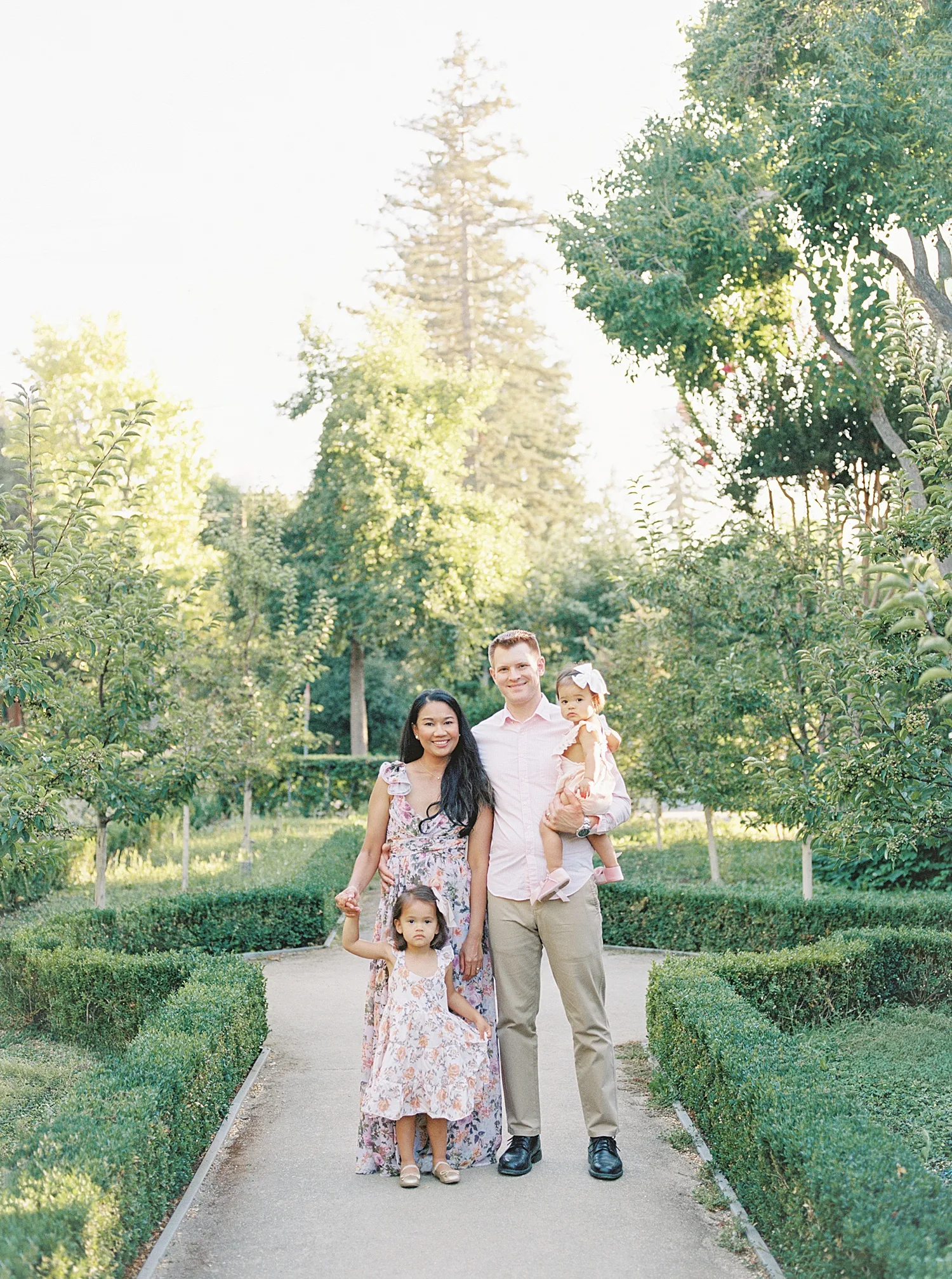 Family of four portrait by Julia Shelepova - Palo Alto family photographer