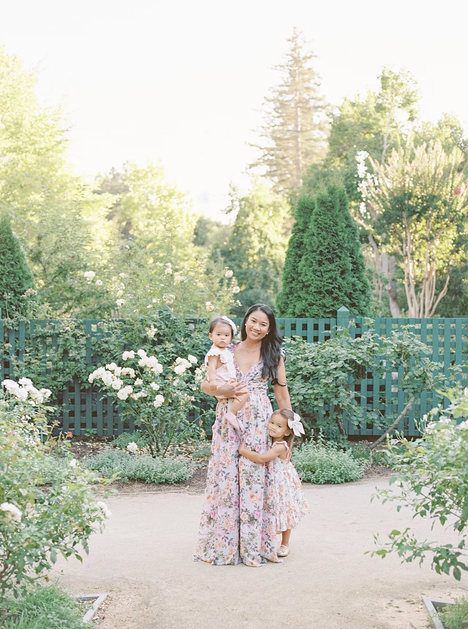 Mother and two daughters portrait by Julia Shelepova - Palo Alto family photographer