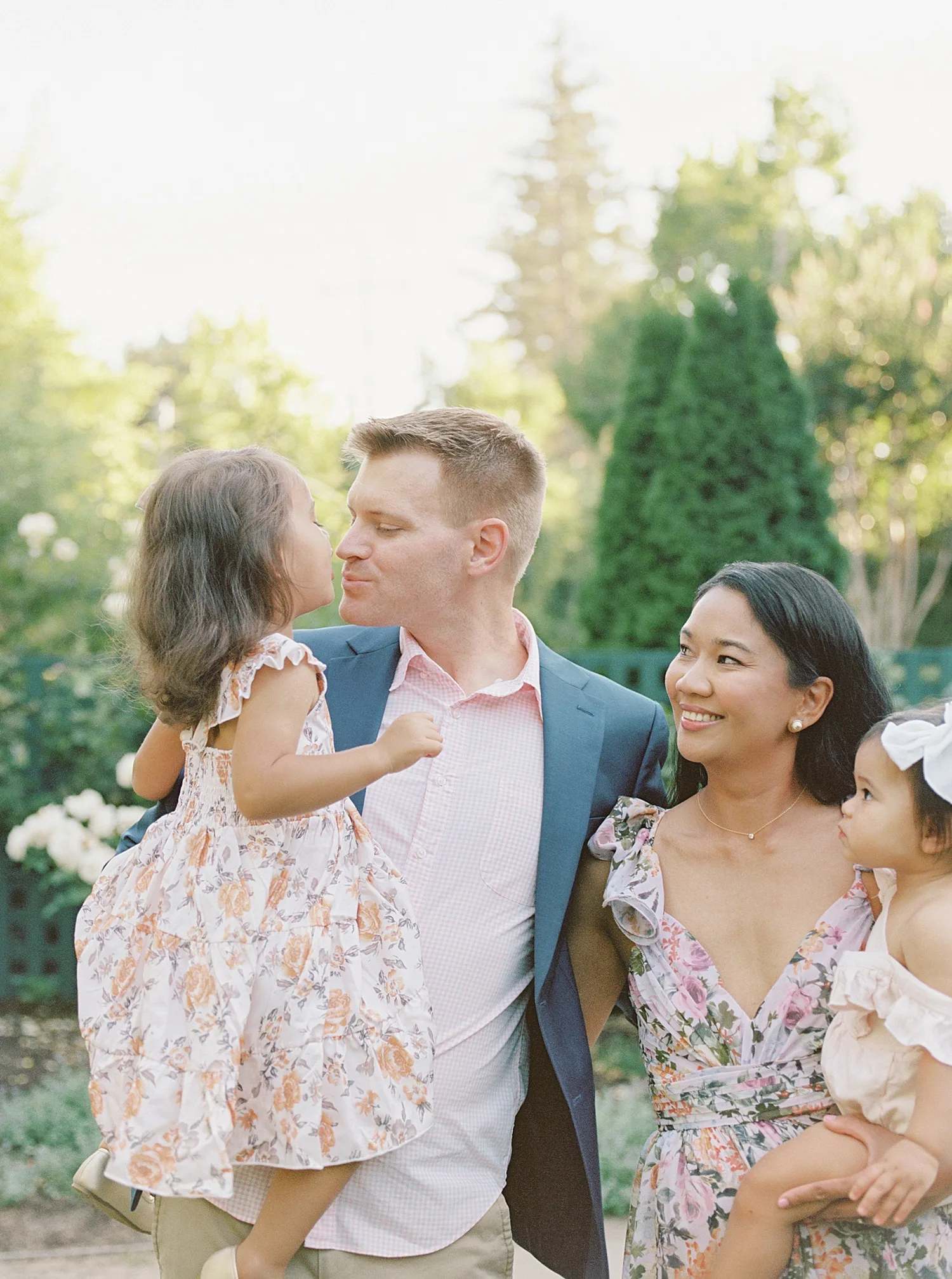 Family of four portrait by Julia Shelepova - Palo Alto family photographer